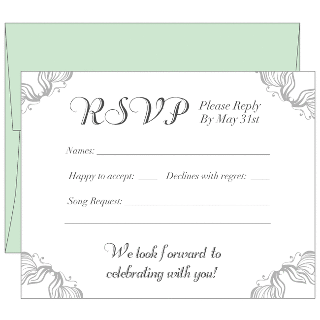 Wedding Response Cards Printing UK Print RSVP Card London
